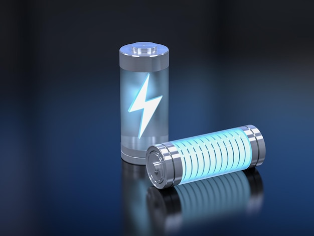 3d rendering group of liion or rechargeable batteries (trzecia grupa renderingu akumulatorów lionowych lub akumulatorów ładowalnych)