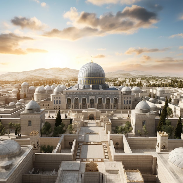 3d rendering kreskówki jak al aqsa