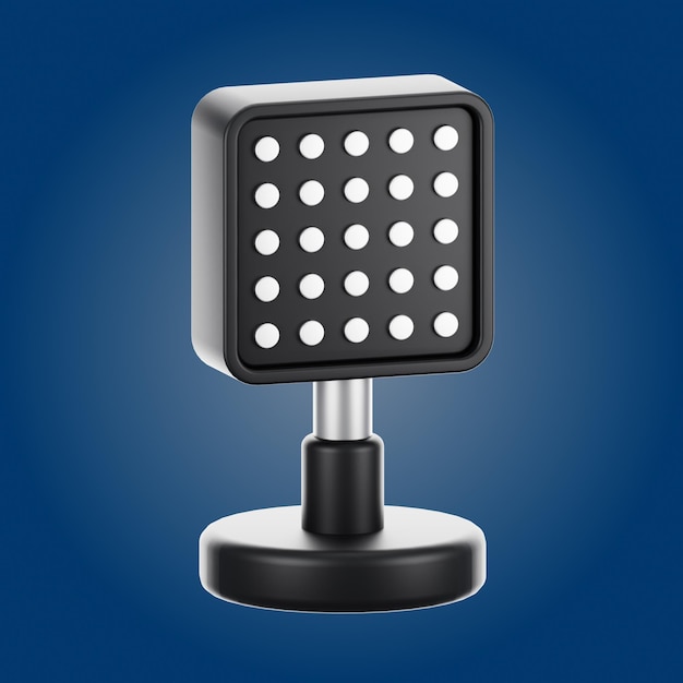 3d rendering led light icon Gadget i koncepcja technologii