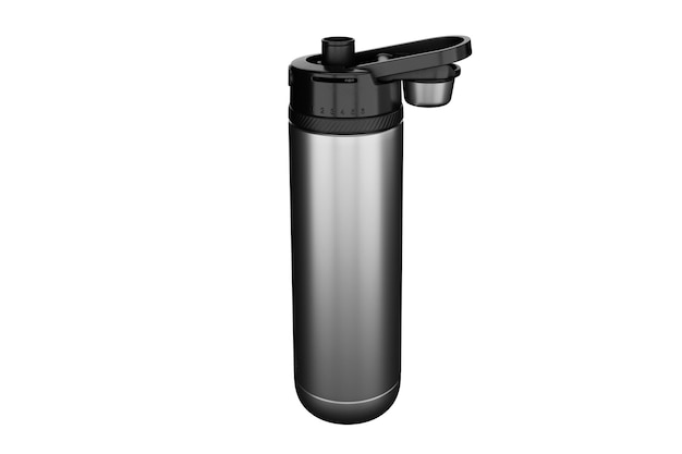 3d rendering metallic hydration thermos