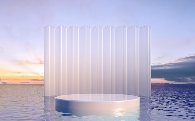 3d rendering podium
