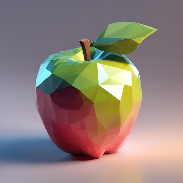 3D renderowana ilustracja kąta widzenia Applelow renderowania 3D