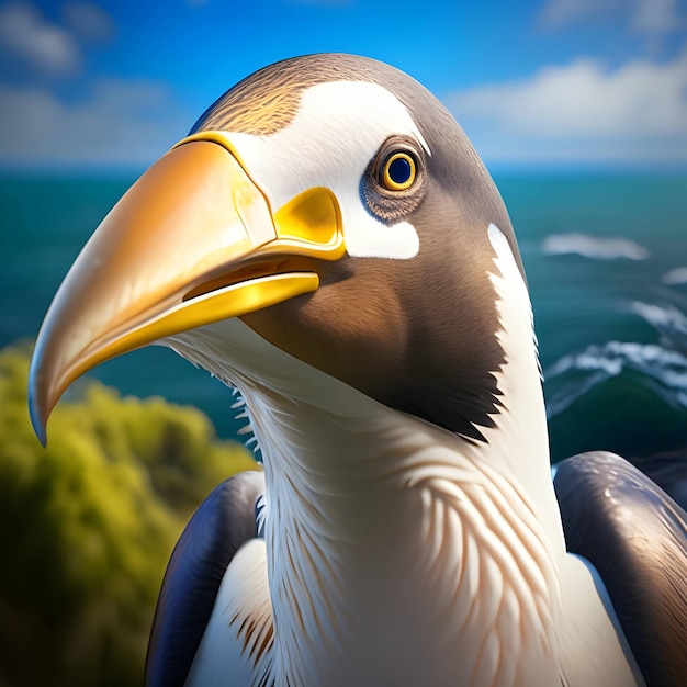 3D Renderowania Albatros Zwierząt AI generatywnych