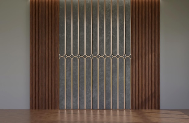 3D renderowania tło panelu ściennego szary dywan ze złotym motywem wzór dekoracji Tło