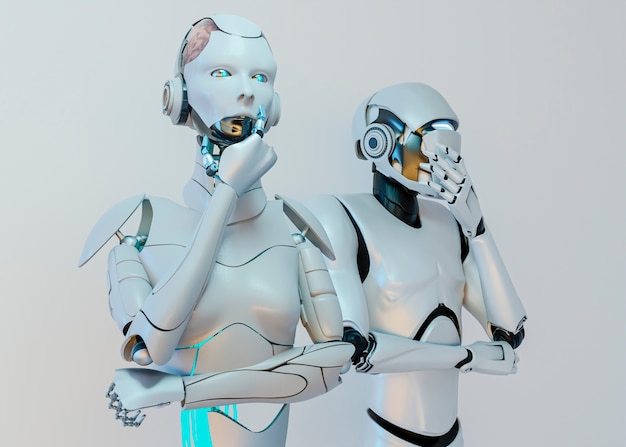 3D renderowanie koncepcji biorobotów