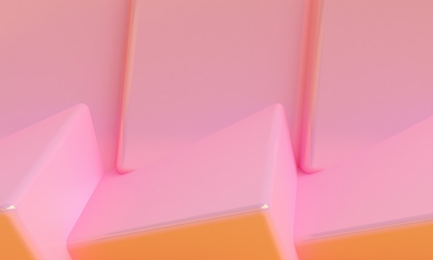 3d Różowy kolor minimalistyczny styl, scena podium makieta prezentacji, 3d render abstrakcyjne tło.