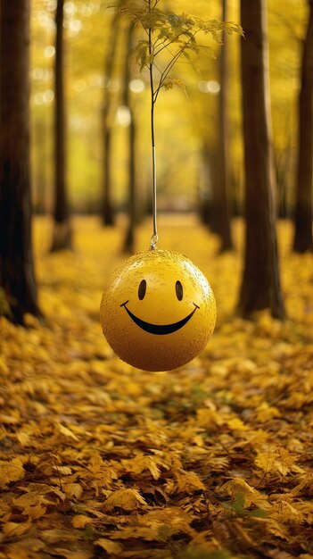 3d Smiley Emoji ilustracja tapety tła