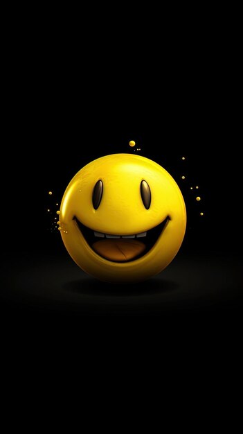 3d Smiley Emoji ilustracja tapety tła