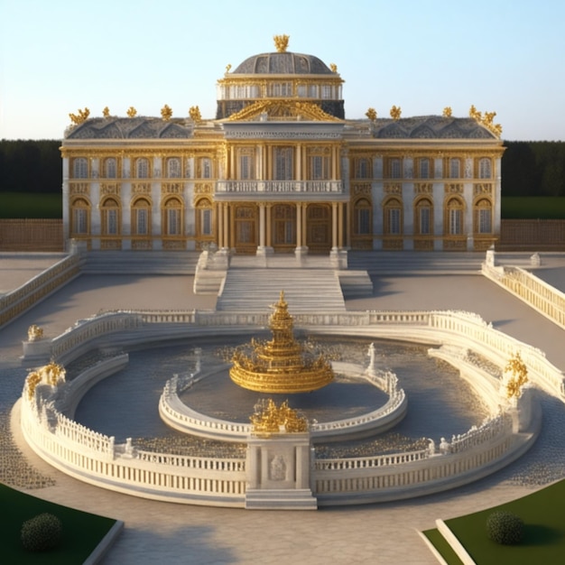 3D świadczonych Pałac Wersalski