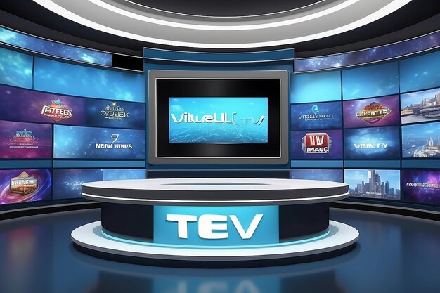 3d Wirtualne Studio Wiadomości Dla Programów Telewizyjnych