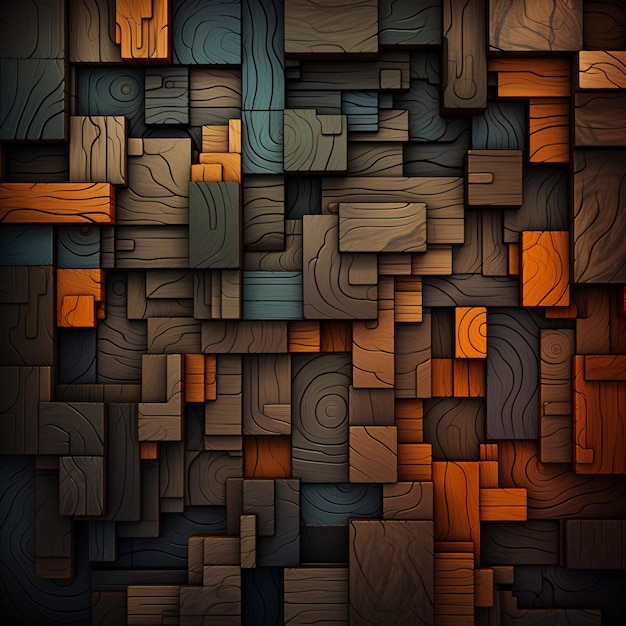 3D wzór drewna tekstura tła