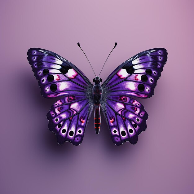 3D zdjęcie pięknego motyla wykonane za pomocą generatywnego AI
