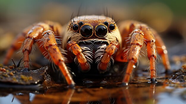 3D zdjęcie tapety pająka