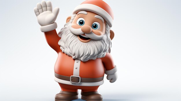 3D zdjęcie tapety Świętego Mikołaja
