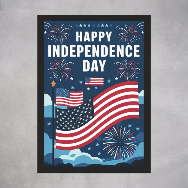4 lipca - Dzień Niepodległości USA - plakat
