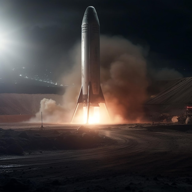 50 mm zdjęcie statku kosmicznego SpaceX