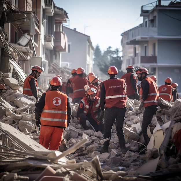 Zdjęcie 6 lutego 2023 r. - trzęsienie ziemi w turcji, syrii i turcji.