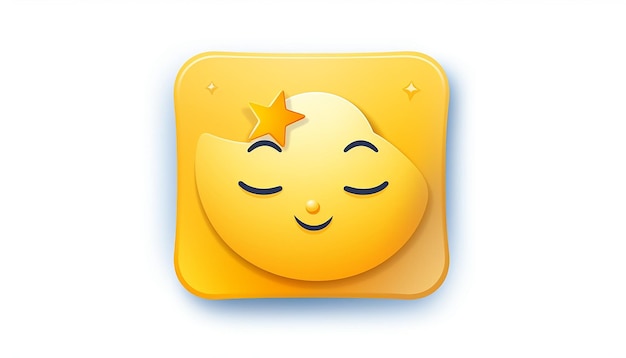 Zdjęcie a simple icon for sleep review that is rated by emojies