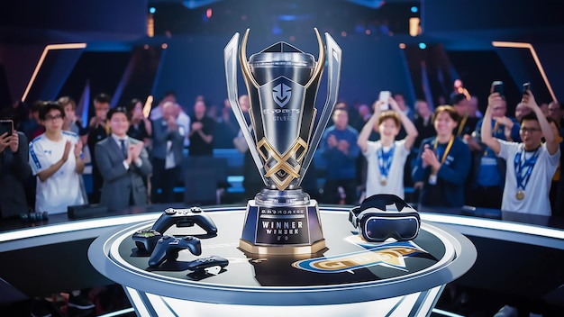 Zdjęcie a trophy with the word  sony  on it