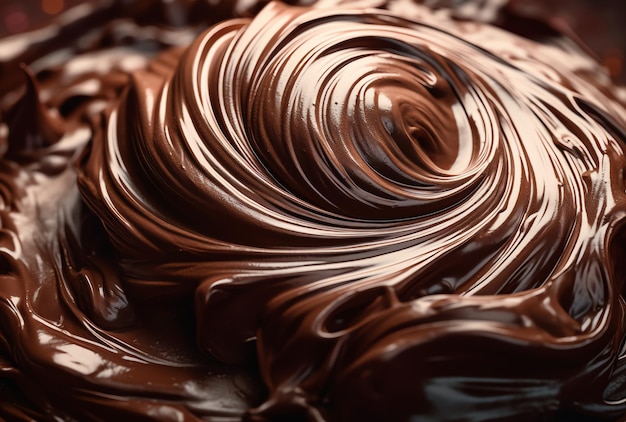 A zamyka? ciasto czekoladowe z swirls czekolady.