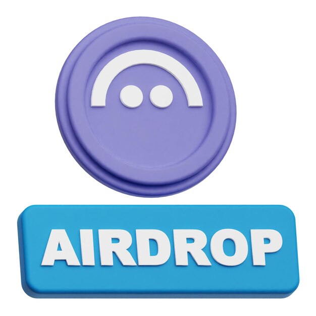 aave token kryptograficzny ikona 3D izolowana na białym tle