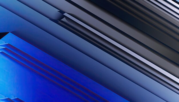 Abostrac Czarny, niebieski, abstrakcyjny, nowoczesne tło dla projektu Ciemny kształt geometryczny, efekt 3D