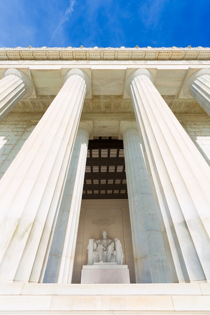 Abraham Lincoln Memorial buduje Waszyngton DC