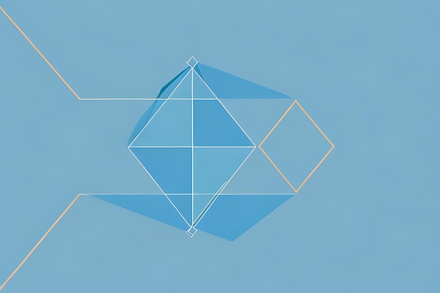 Absolutna rzeczywistość v16 Cerulean Geometric Composition