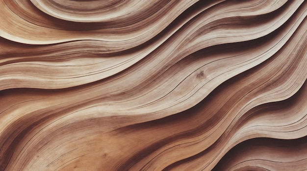 Abstract wood texture with flowing wave-like patterns