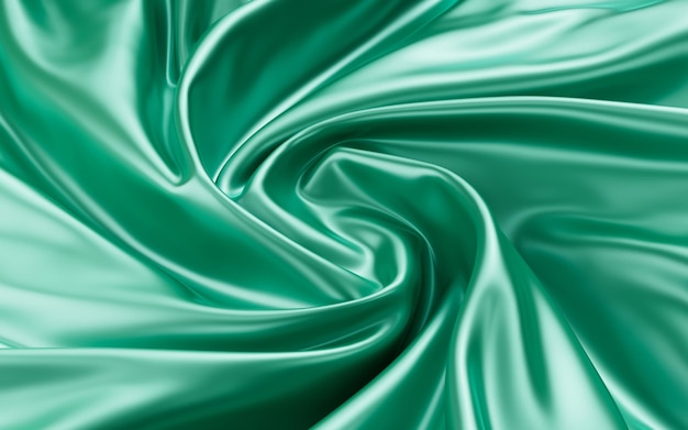 Abstrakcjonistyczna błękitna tkanina jedwabna tekstura tło renderowania 3d