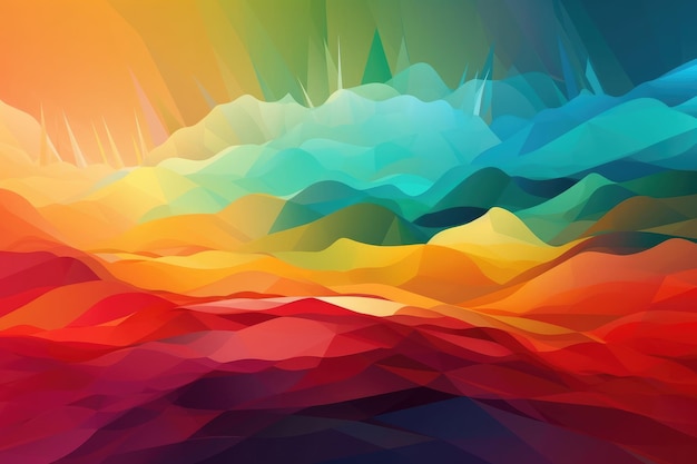 Abstrakcjonistyczna kolorowa panorama tło tapeta