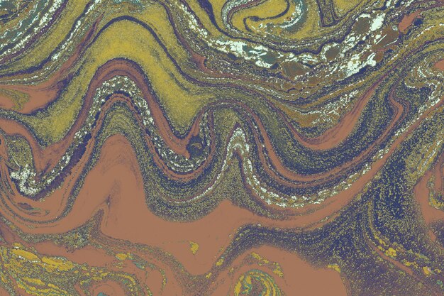 Zdjęcie abstrakcjonistyczna kreatywnie marmurowa deseniowa tekstura tradycyjna sztuka ebru marmurkowanie