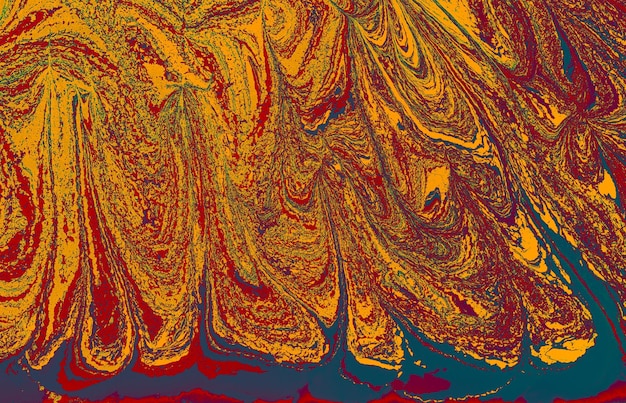 Abstrakcjonistyczna tło tekstura z Ebru marmurkowym obrazem z wzorami okręgu