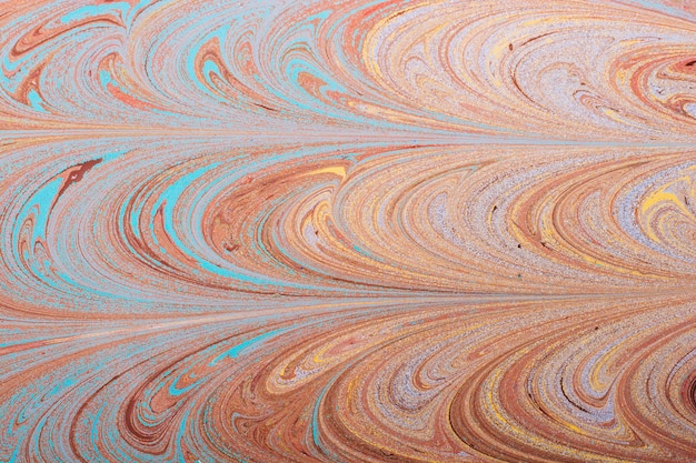 Abstrakcjonistyczna tło tekstura z Ebru marmurkowym obrazem z wzorami