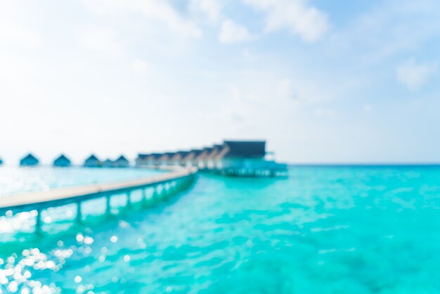 Abstrakcjonistycznej Plamy Tropikalna Plaża I Morze W Maldives