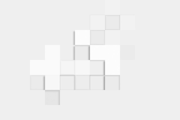 Abstrakcjonistyczni geometryczni kształty białe kostki Pudełko Pojemnik