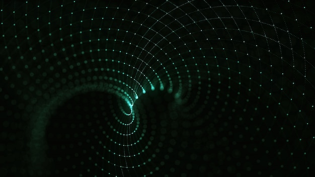 Abstrakcjonistyczny 3d renderingu spirali cząsteczki tło