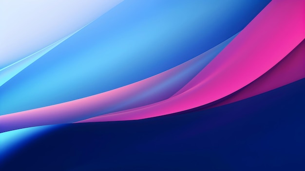 Abstrakcjonistyczny błękitny i różowy tło z poziomymi falistymi liniami ilustracyjnymi