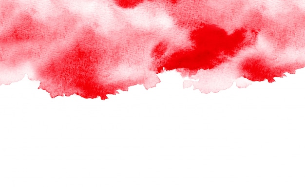 Zdjęcie abstrakcjonistyczny czerwony akwareli sztuki ręki farby tło. tle akwarela