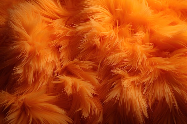 Abstrakcjonistyczny jaskrawy pomarańczowy sztuczny puszysty tło Dywan lub dywanik