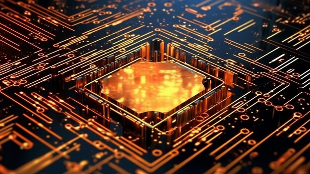 Abstrakcjonistyczny komputerowy chip metalowy kod binarny bezpieczeństwo