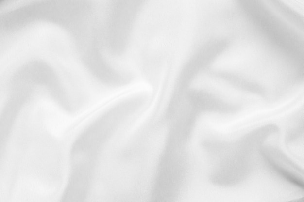 Abstrakcyjna biała tkanina z miękką teksturą fali