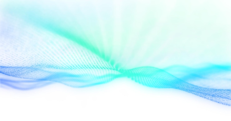 Zdjęcie abstrakcyjna fala png cyfrowy zielony gradient przezroczysty tło