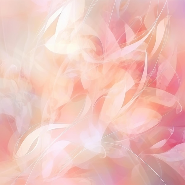 Zdjęcie abstrakcyjna fotografia różowego i białego kwiatu z rozmytym tłem generatywnej ai