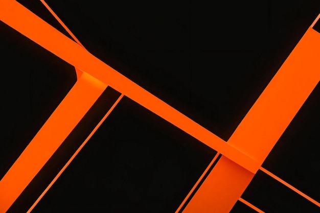 Abstrakcyjna geometryczna pomarańczowa neonowa tapeta tło