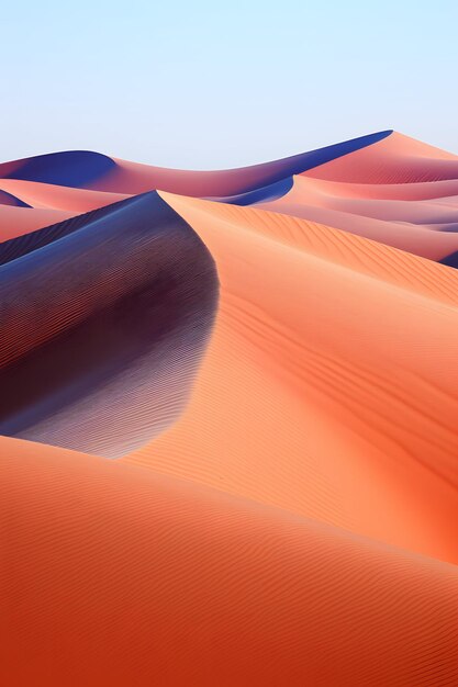 Abstrakcyjna hipnotyczna iluzja wydm na pustyni z Czarnym Szarym Czerwonym Niebieskim