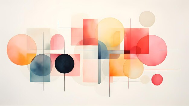 Abstrakcyjna ilustracja tła tapeta projekt kolorowy sztuka geometryczne kształty