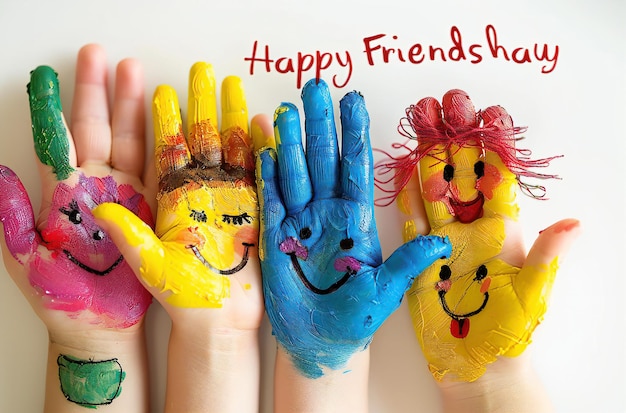 Zdjęcie abstrakcyjna ilustracja wektorowa do wizytówki z okazji międzynarodowego dnia przyjaźni