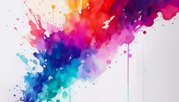 Abstrakcyjna Kolorowe Tło Akwarela Płynny Płyn Płynący Farba Splash Tapeta Ilustracja