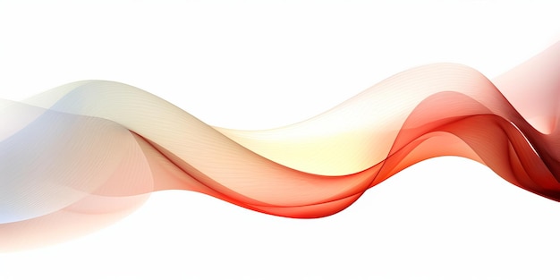 Abstrakcyjna kompozycja czerwonych form fal na białym tle cyfrowym tworzy wizualnie fascynujący wyświetlacz, który łączy żywe kolory z cyfrową estetyką Generative Ai